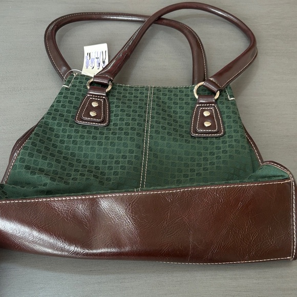 Nine & Co. Green and Brown Shoulder Bag - Picture 2 of 3